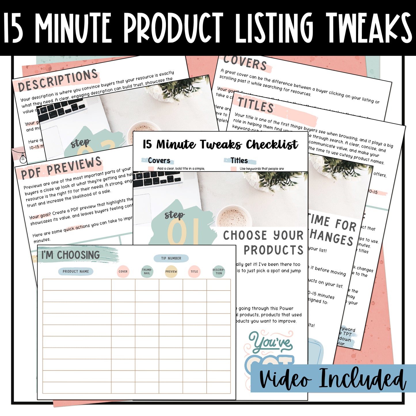 TPT Seller 15 Minute Tweaks: Shortcut Strategies to Improve TPT Product Listings