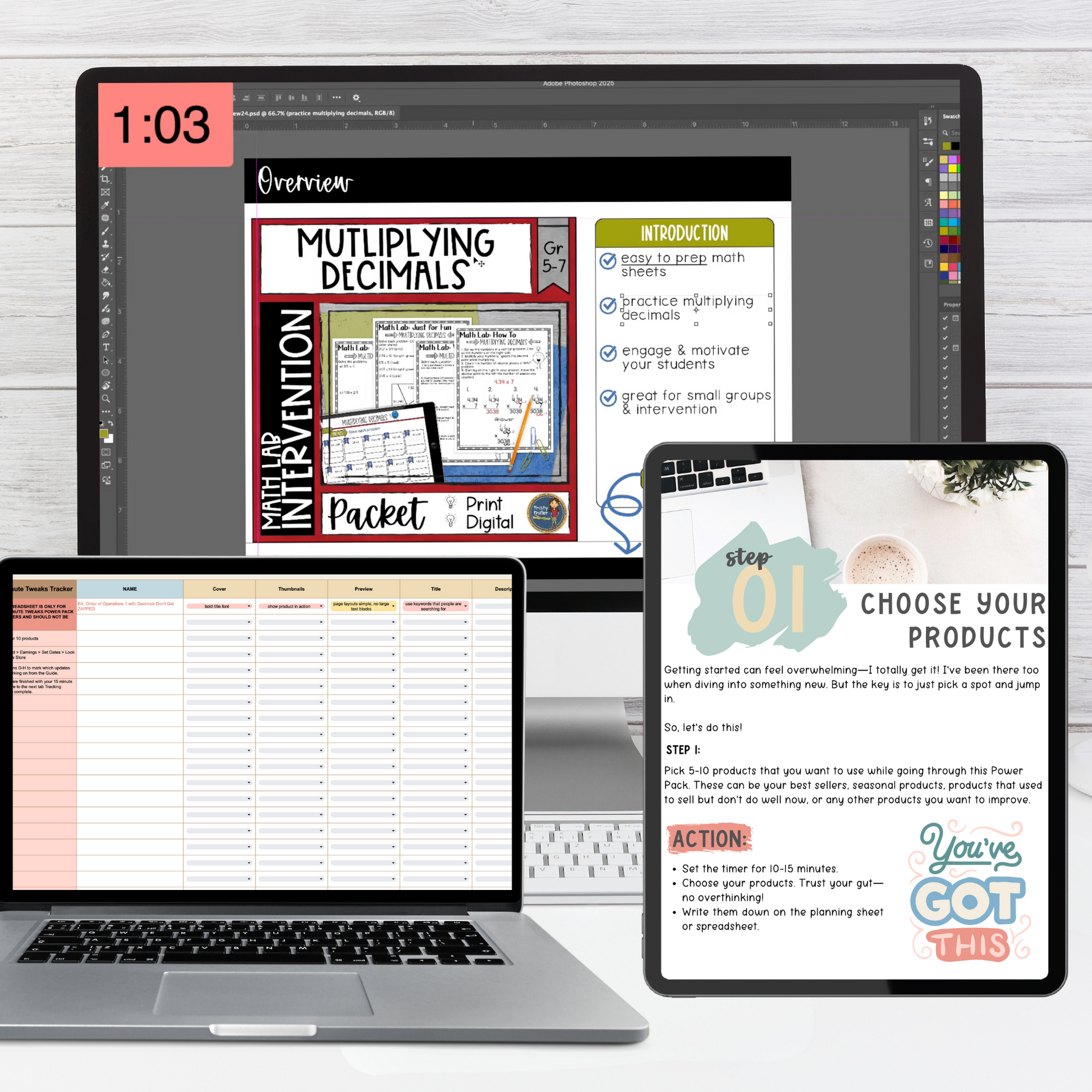 15 Minute Product Listing Updates for TPT Sellers - Step by step guide to help sellers update their TPT store product listings - Covers, Thumbnails, SEO Keywords, Previews, Titles, Descriptions