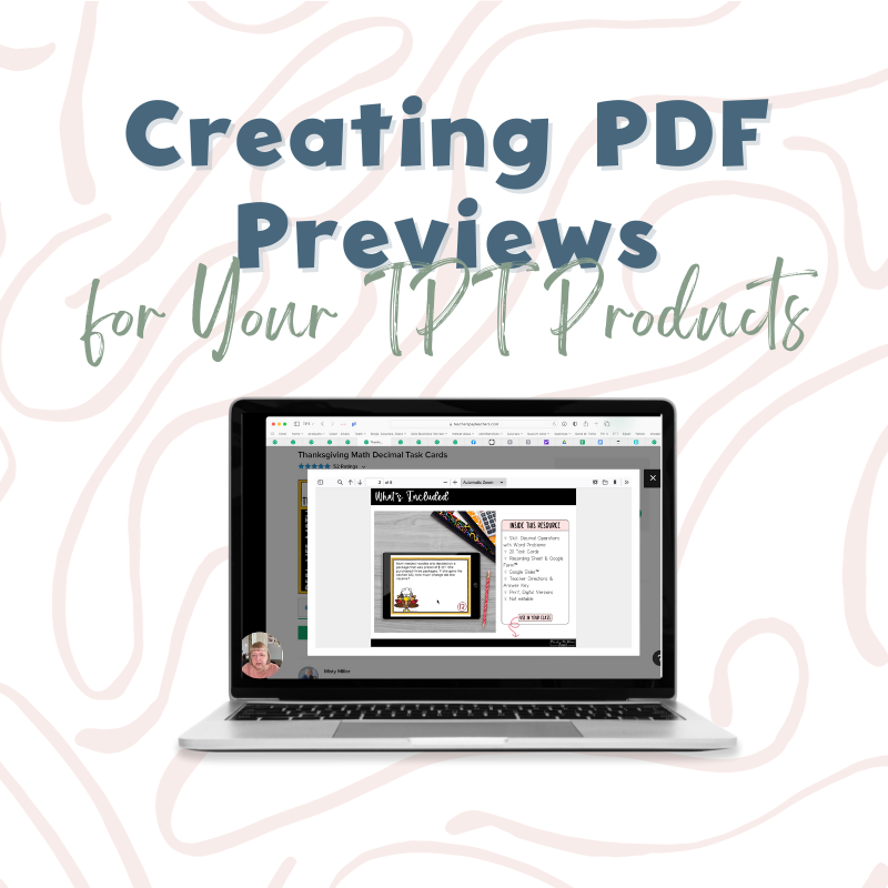 Creating PDF Previews for Your TPT Products Webinar