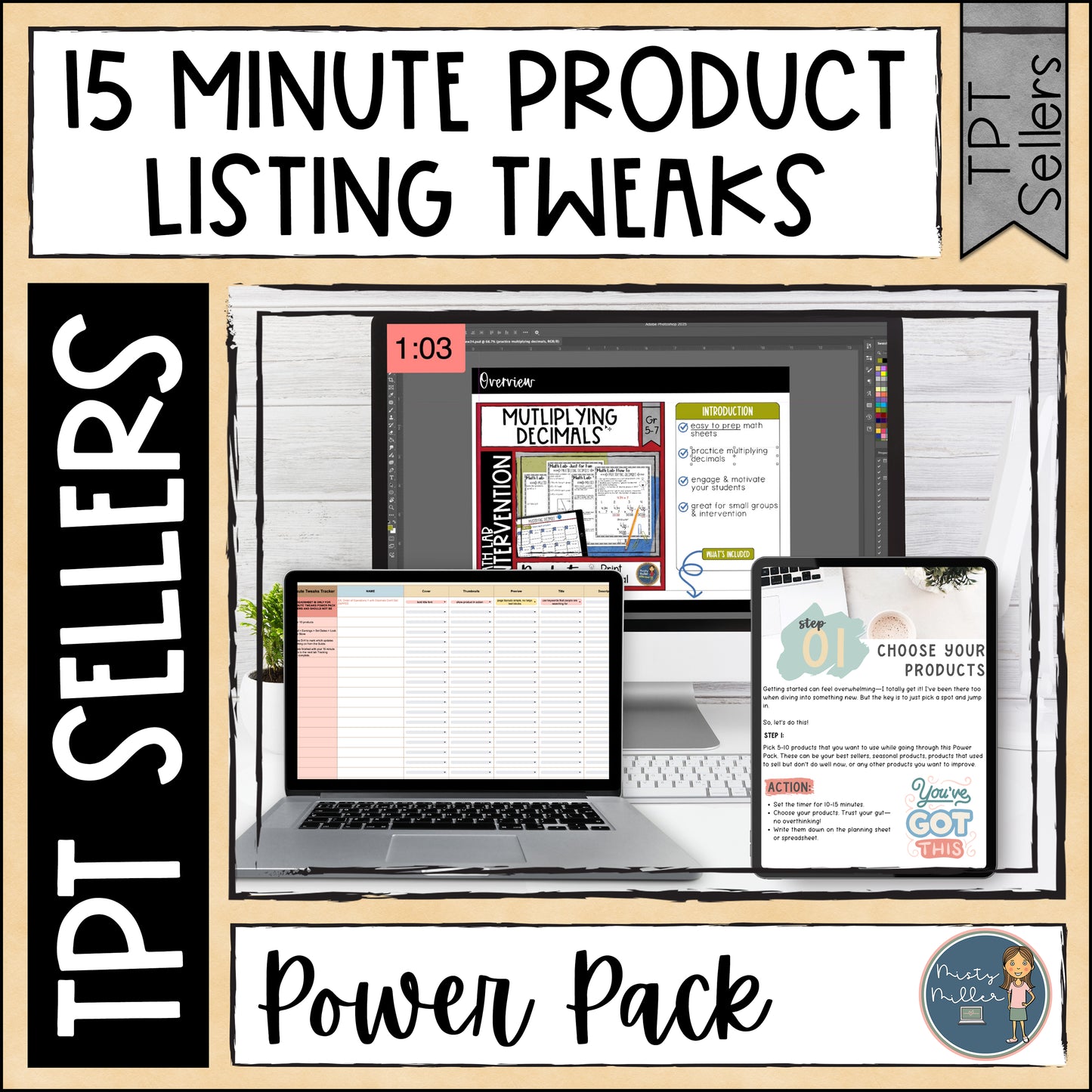 TPT Seller 15 Minute Tweaks: Shortcut Strategies to Improve TPT Product Listings
