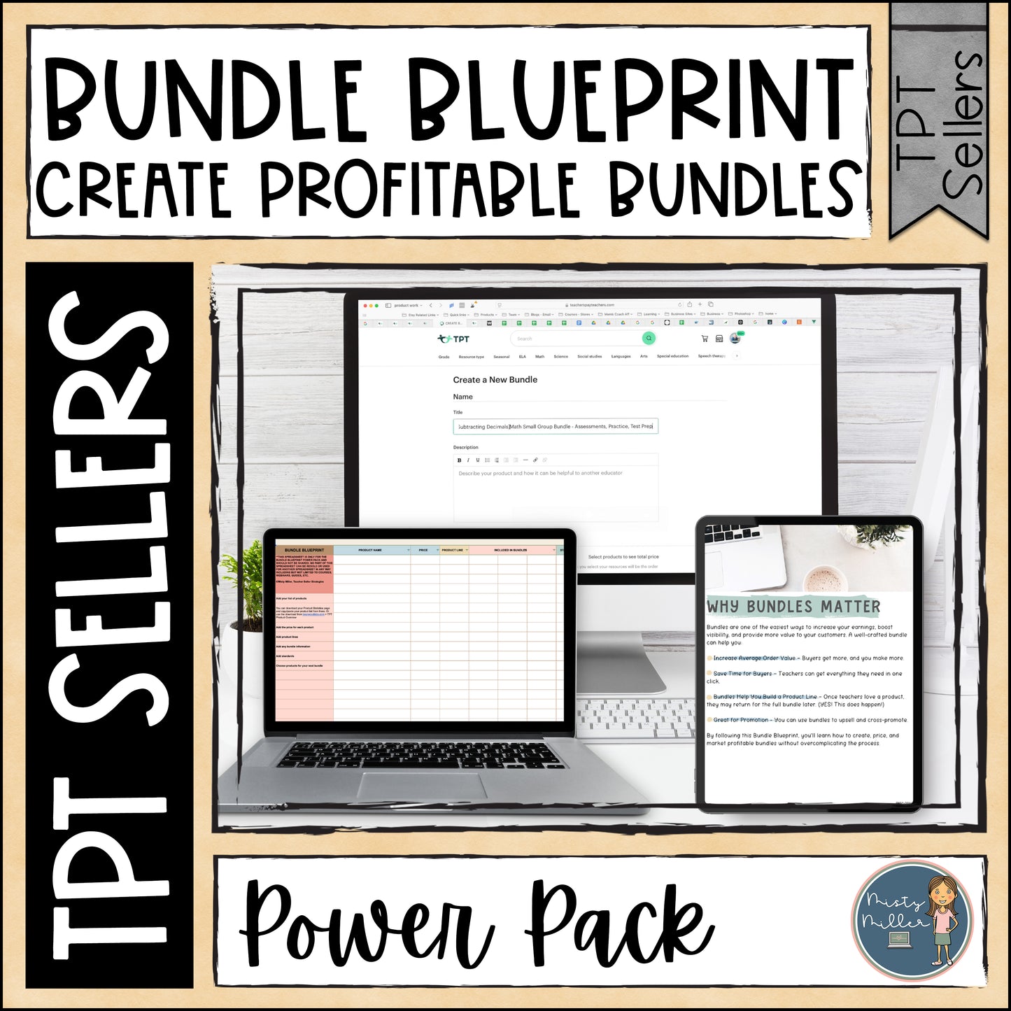 Bundle Blueprint Power Pack - Easy How to Guide and Videos to Create TPT Bundles