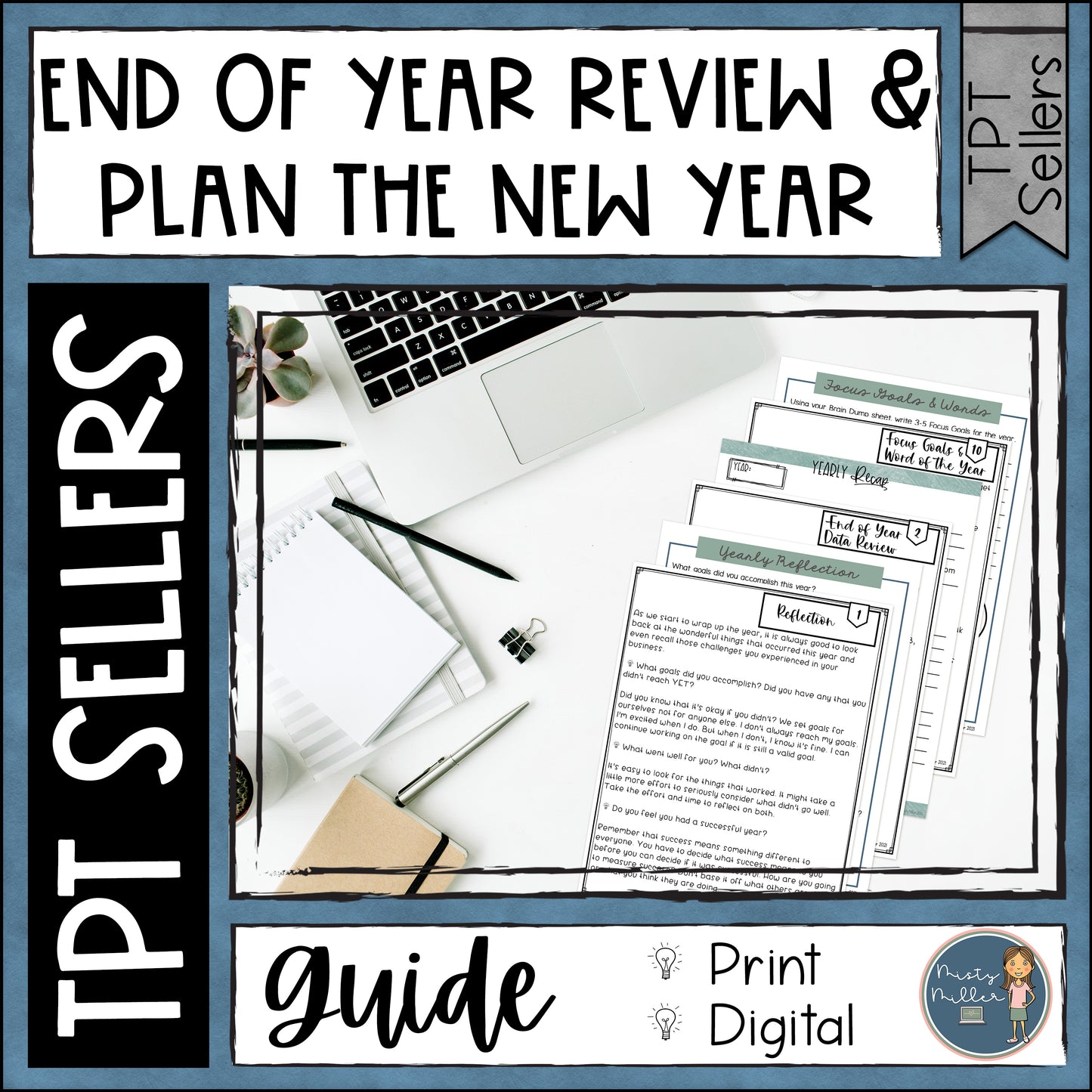 TPT Seller Year End Review and New Year Planning Guide - Teachers Pay Teachers