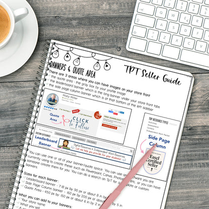 TPT Seller Guide New Seller Store Tips - Banner, Categories, Logo, Sales, & More