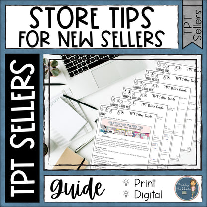 TPT Seller Guide New Seller Store Tips - Banner, Categories, Logo, Sales, & More